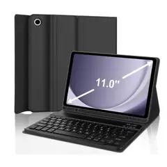 GENERICO - Funda Con Teclado Negro Para Samsung A9+ Plus 11 Español