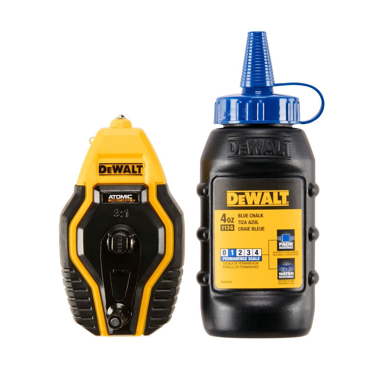 DEWALT - Tizador 9.1 mts 3:1 con tiza azul ATOMIC DEWALT DWHT47258L