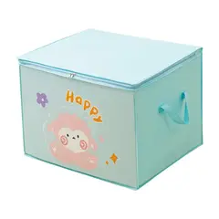 GENERICO - Caja Organizadora De Almacenamiento Plegable Kawaii Celeste