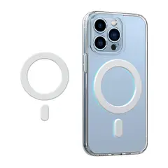 GENERICO - Adaptador Anillo Para Magsafe Magnetico iPhone Samsung Blanco
