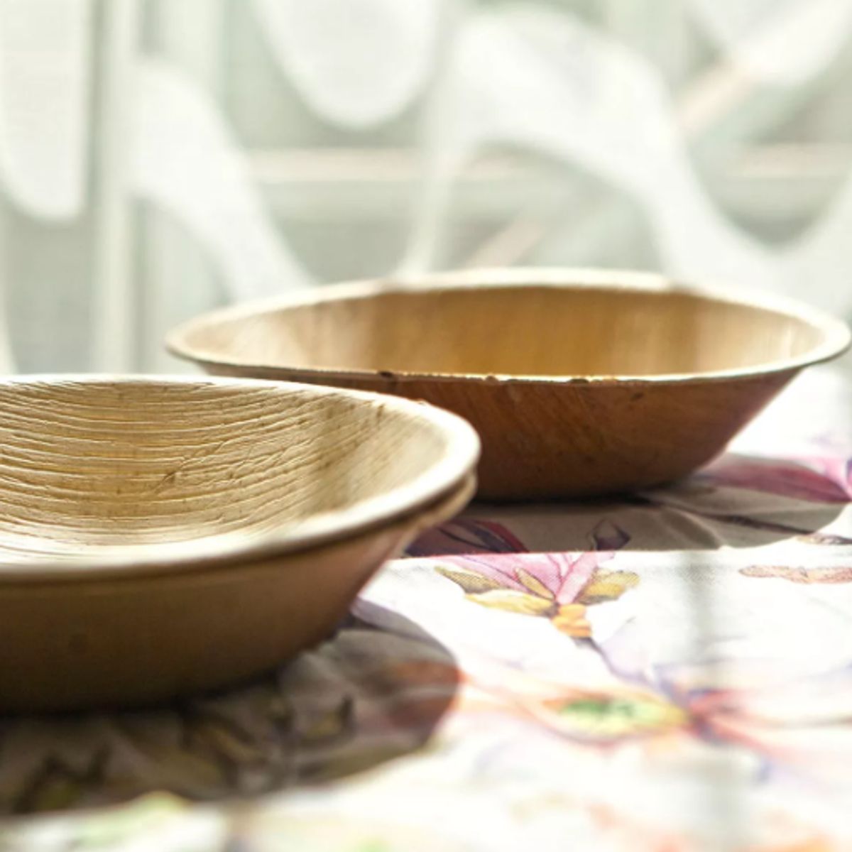 ECOSOULIFE - Set 3 Bowls De Areca Hoja De Palma 100% Biodegradable, Ecológico