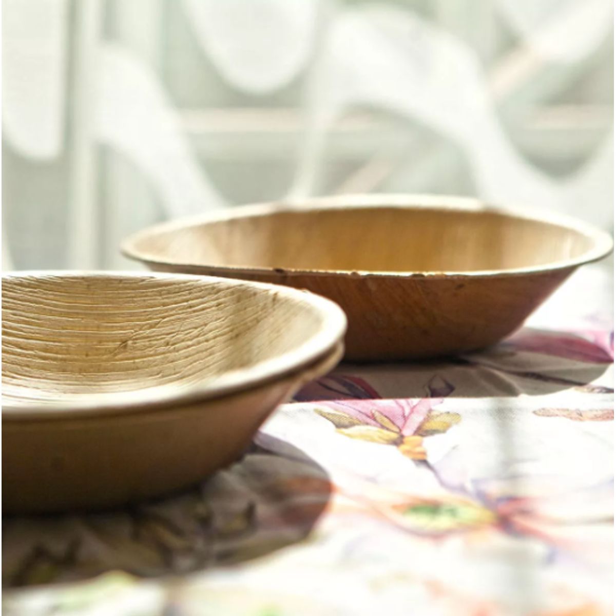 ECOSOULIFE - Set 3 Bowls De Areca Hoja De Palma 100% Biodegradable, Ecológico