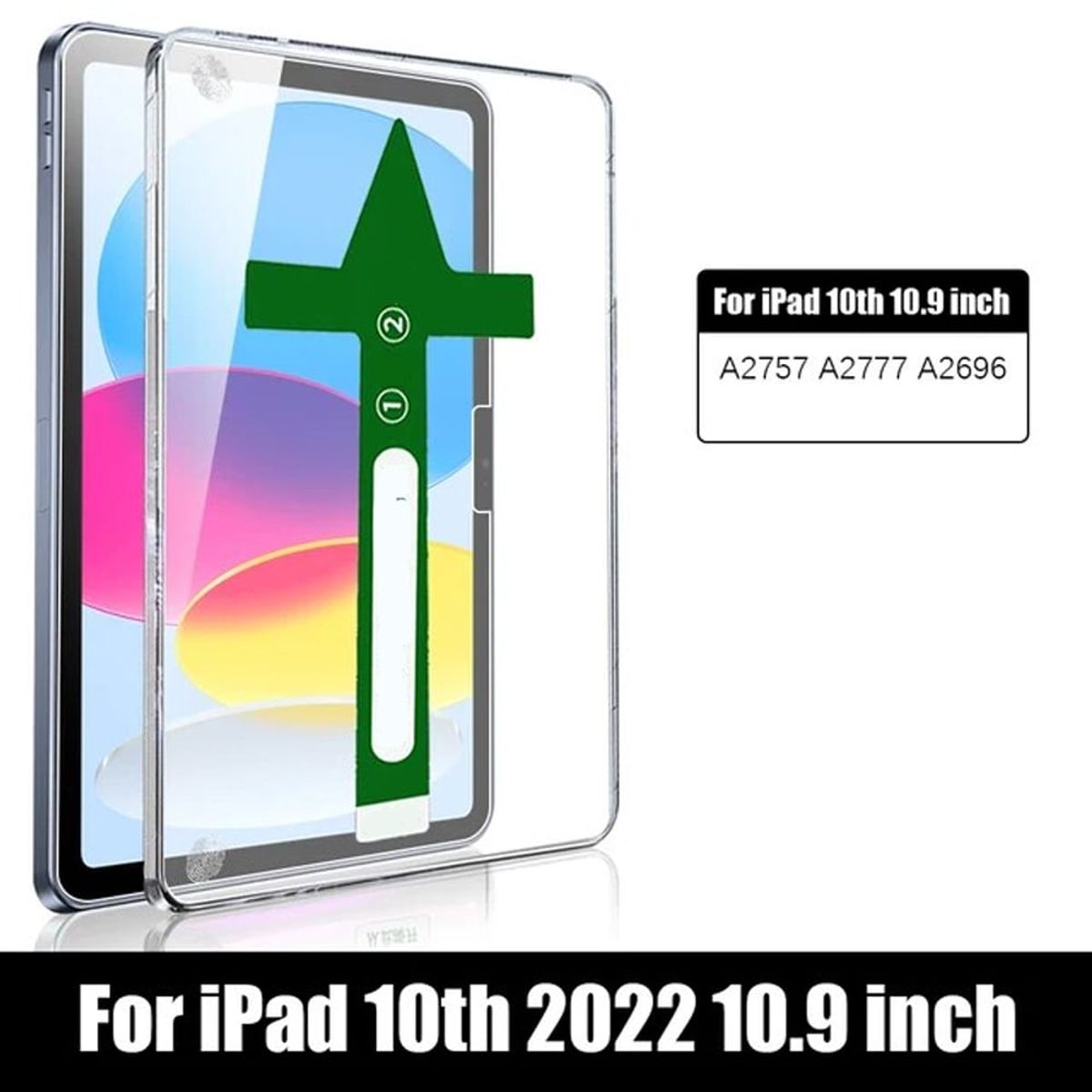 GENERICO - Lamina Protector Pantalla Para iPad 10.9 10 / 11 Gen A16 Auto Instalable