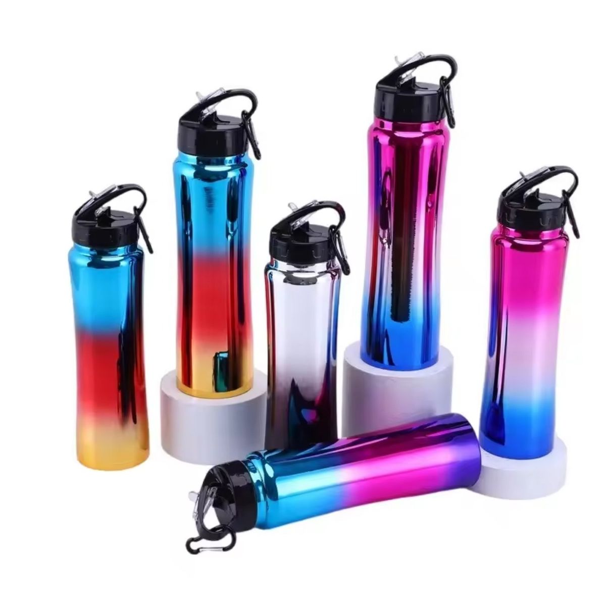 HOMESTAR - Botella Termica Agua Acero Inox 600ml - Electrochapado