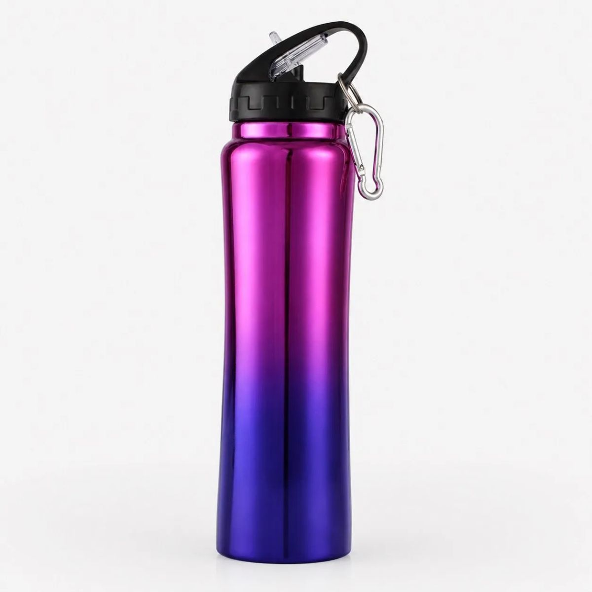 HOMESTAR - Botella térmica acero inoxidable 600 ml fucsia morado