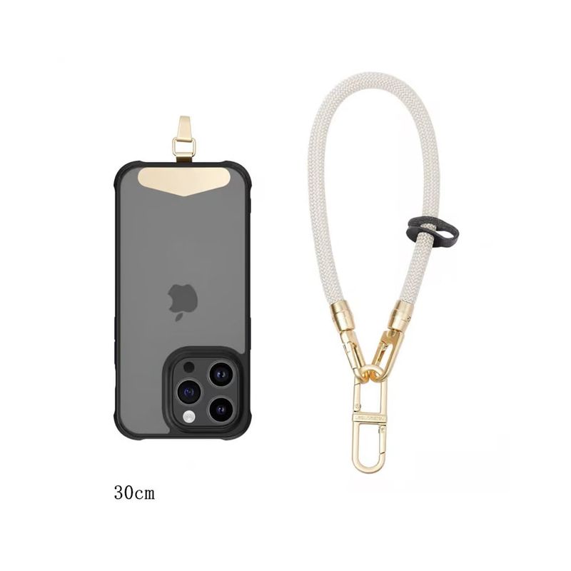 GENERICO - Colgante Lanyard para celular universal 30cm Blanco