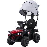 Correpasillo Con Luces Musica Techo y Barra De Empuje Rojo