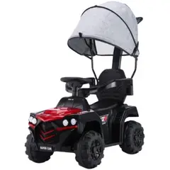 GENERICO - Correpasillo Con Luces Musica Techo y Barra De Empuje Rojo