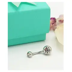 ELBAULDEJUMA - Piercing ombligo navel 8mm acero quirúrgico 316L