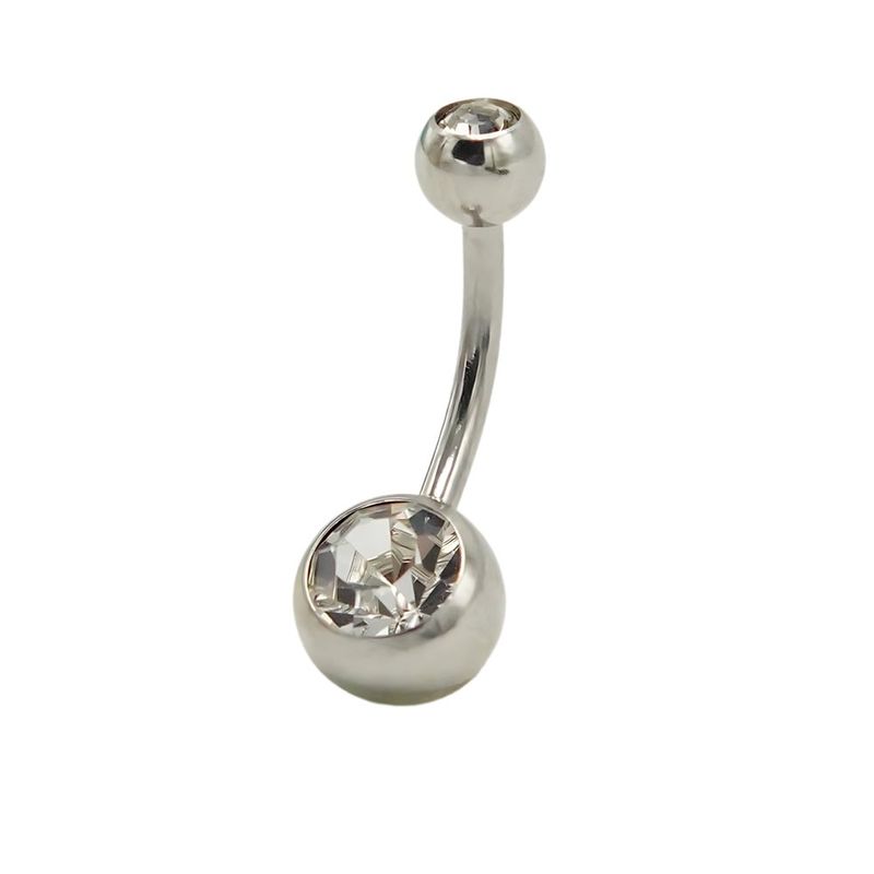 ELBAULDEJUMA - Piercing ombligo navel 8mm acero quirúrgico 316L