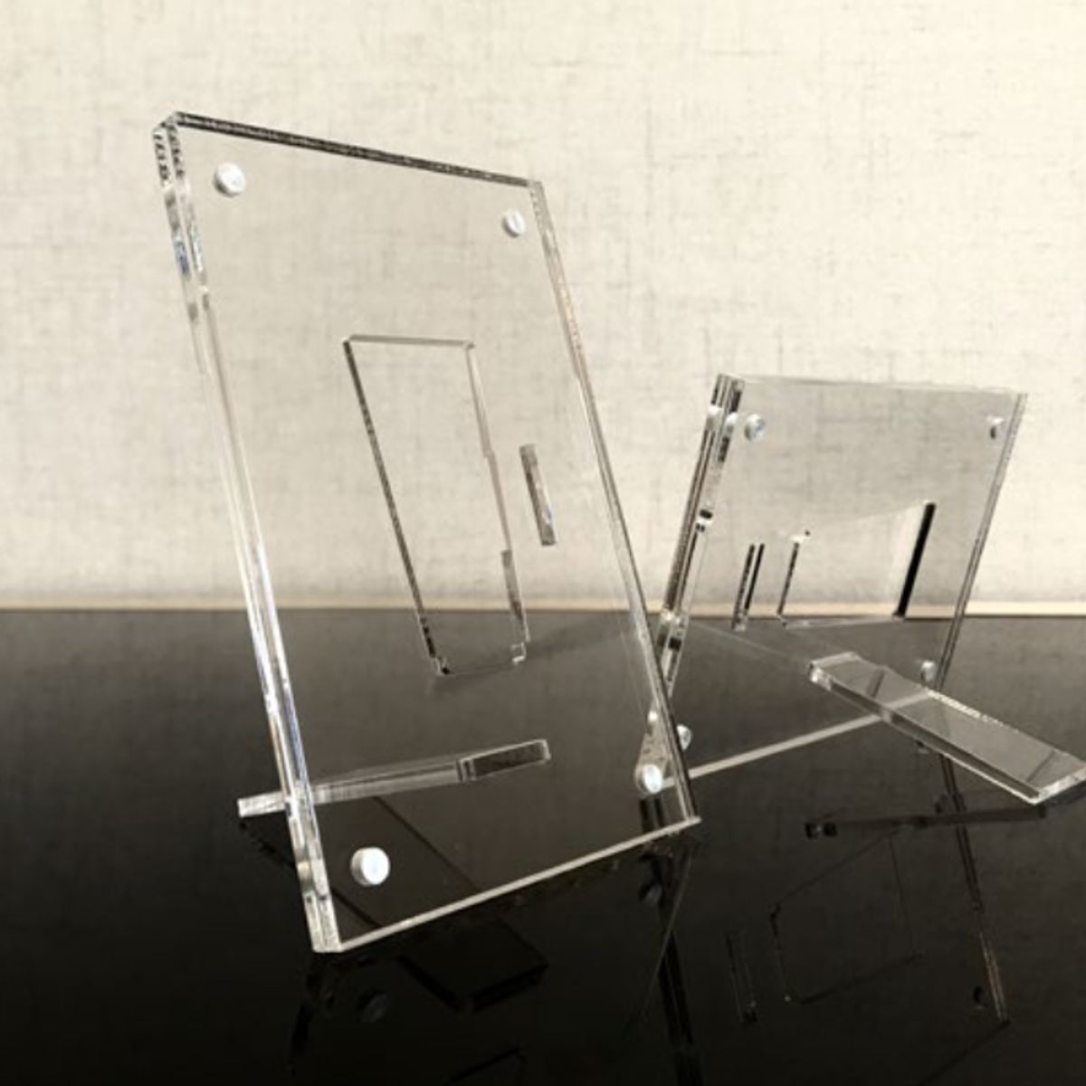 GENERICO - Marco porta retrato de acrílico 100% transparente 15x20cm magnético