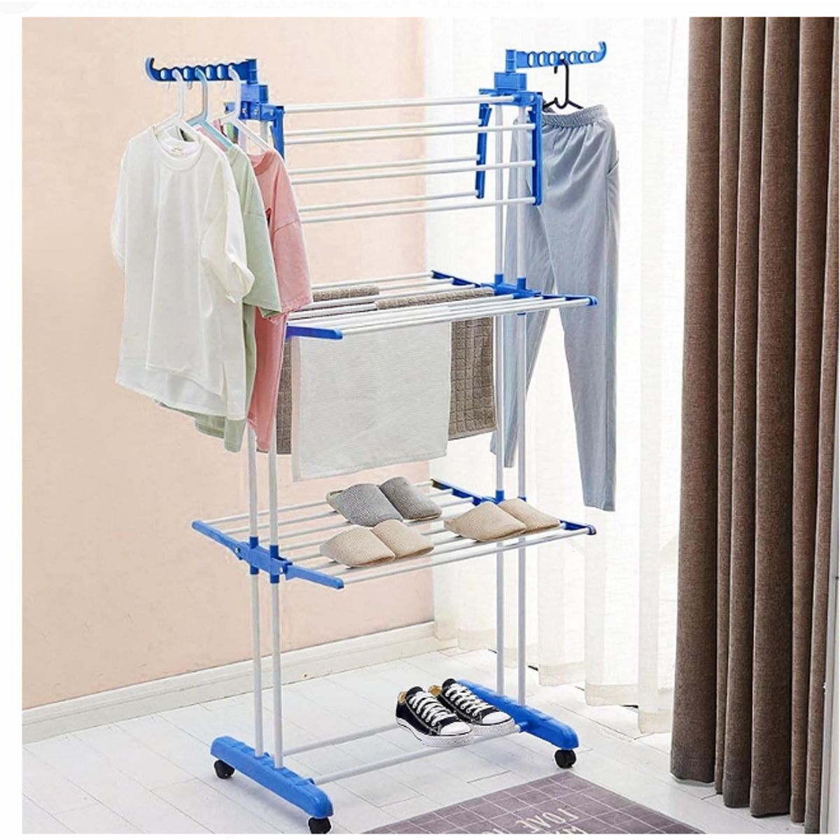 GENERICO - Tendedero Plegable con Alas Colgador ropa plegable