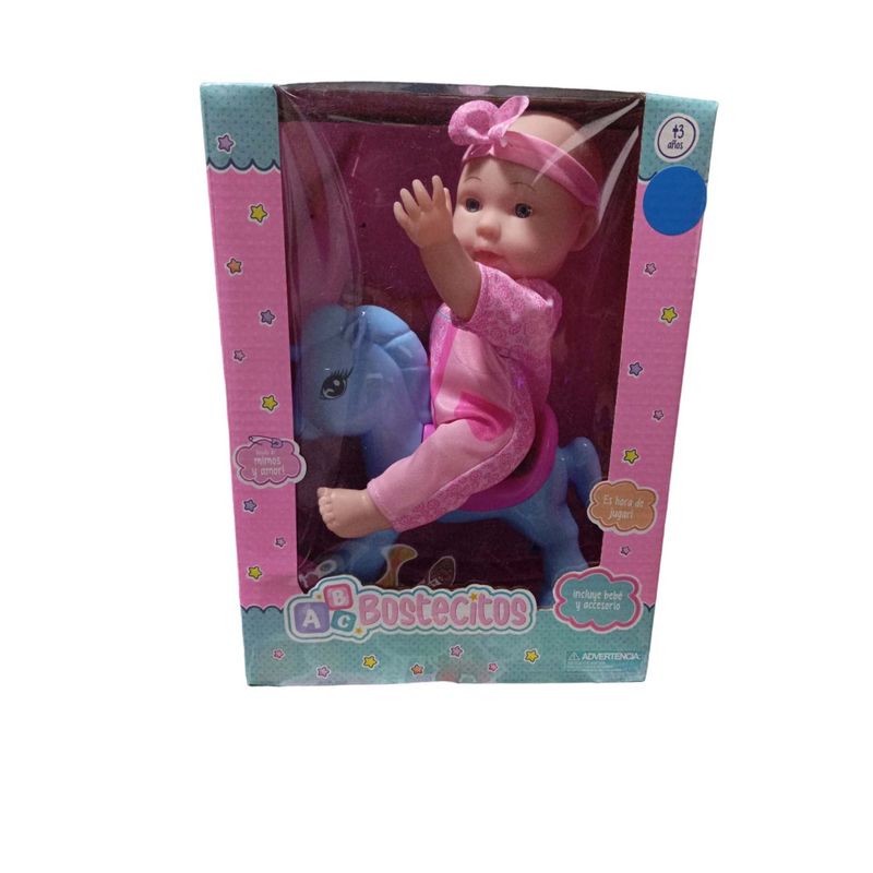 GENERICO - Muñeca Bostecitos + Accesorios Niñas Muñeca