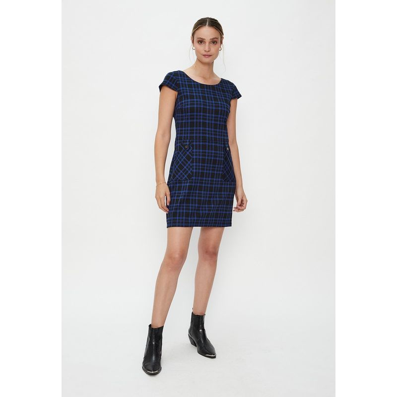 ASH - Vestido Jumper Cuadrille Negro Ash