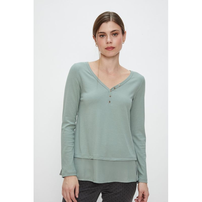 ASH - Polera Manga Larga Calipso Mujer Ash
