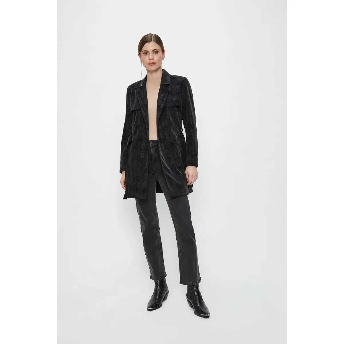 ASH - Trench Negro Mujer Ash