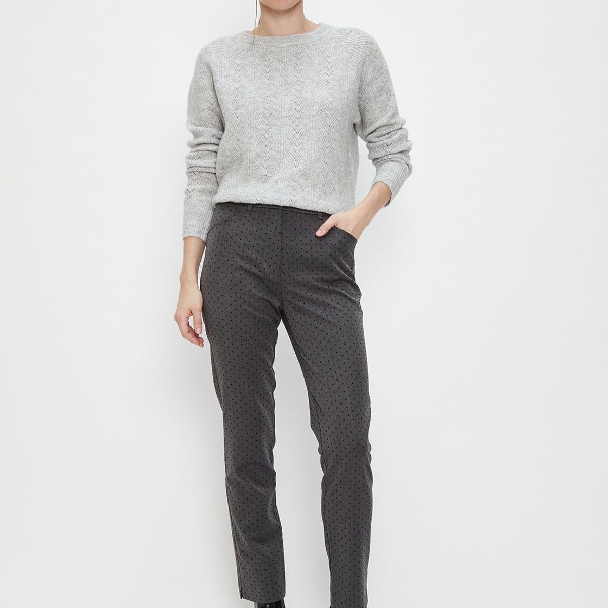 ASH - Pantalon Gris Marengo Mujer Ash