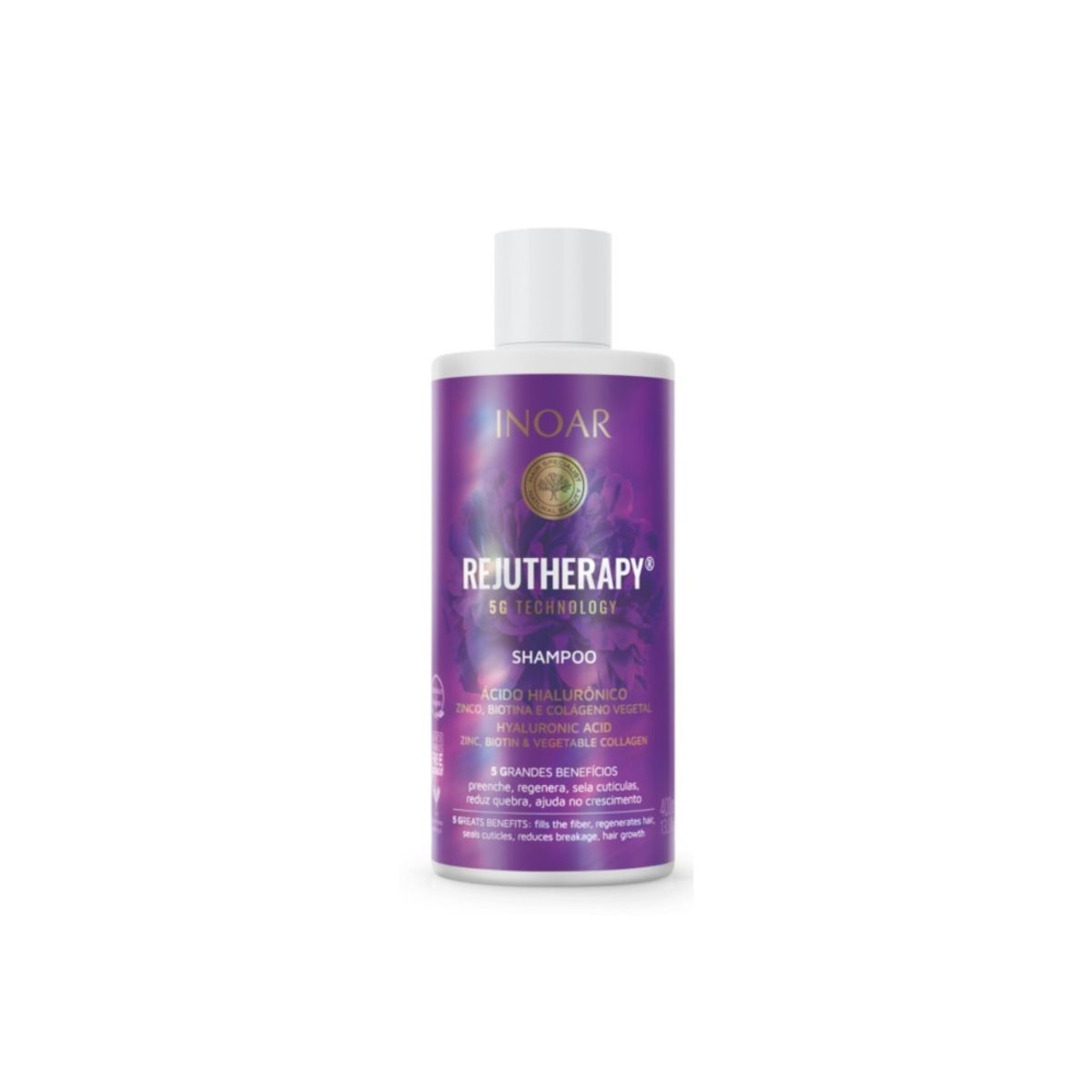 INOAR - Shampoo Rejutherapy 5G Technology Ácido Hialurónico 400 ml Inoar INOAR