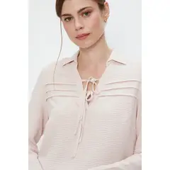 ASH - Blusa Manga Larga Rosado Mujer