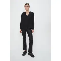 ASH - Blusa Manga Larga Negro Mujer
