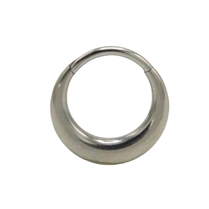 ELBAULDEJUMA - Piercing septum daith 10 mm titanio astm f136 chunky plateado