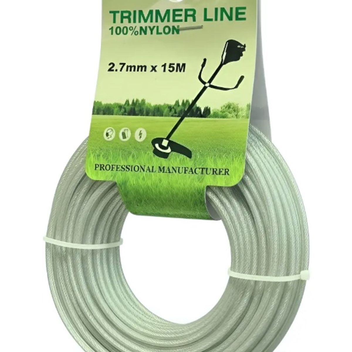 GENERICO - Rollo De Nylon De 27mmx15m Bicolor Para Orilladora
