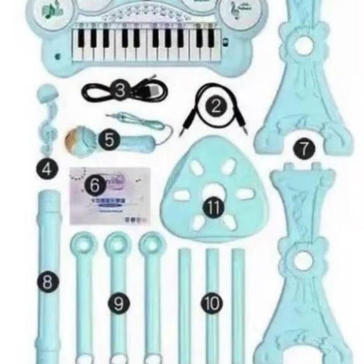 GENERICO - Piano De Juguete Para Niños Musical y Divertido - Azul