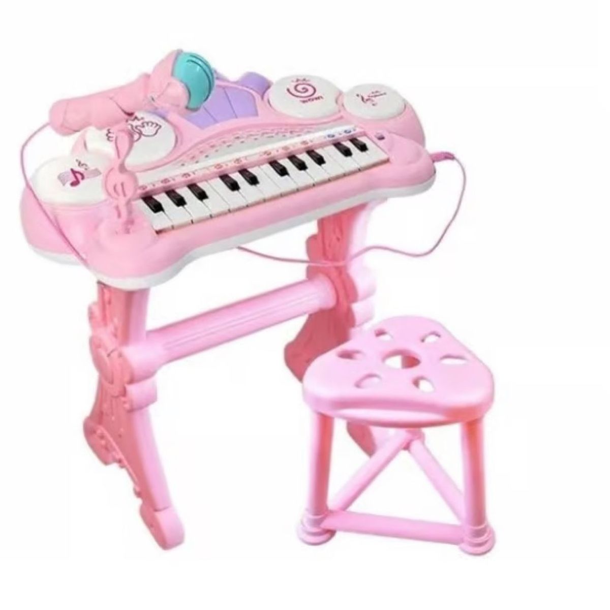 GENERICO - Piano De Juguete Para Niños - Musical Y Divertido - Rosado