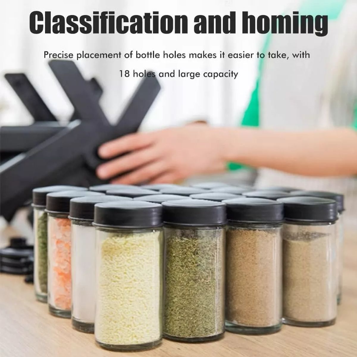 GENERICO - Rack Especiero Condimentero Multiuso Giratorio 360°