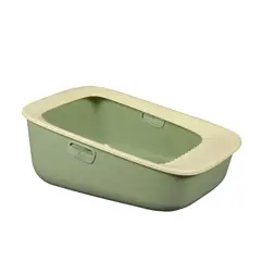 GENERICO - Areneros Para Gatos Baño Bandeja Grande Verde