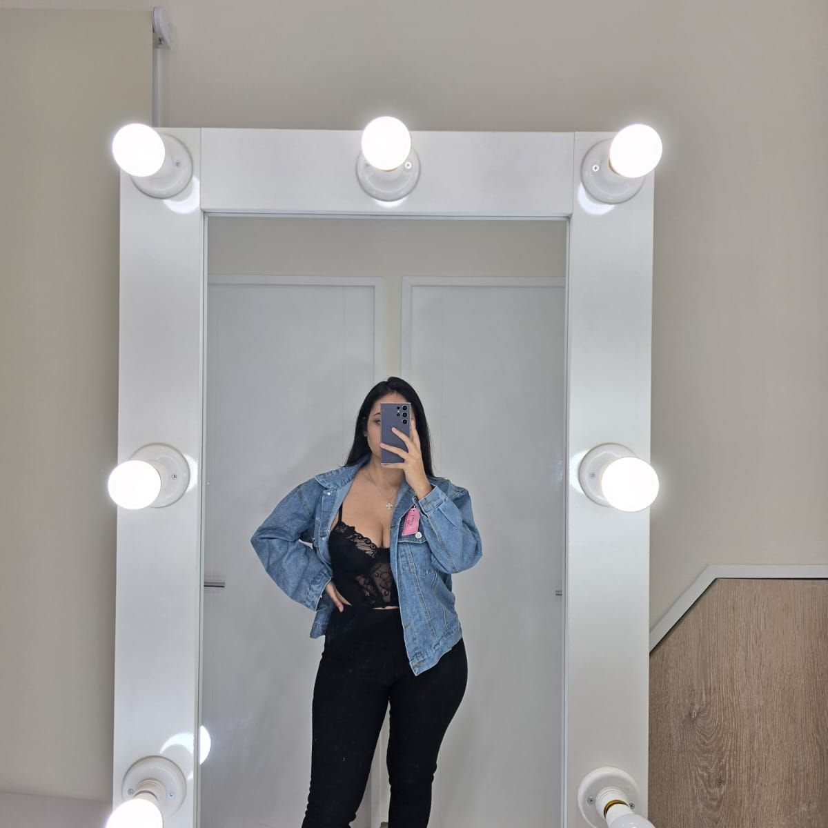 GENERICO - Chaqueta Denim Estilo Urbano Mujer Jean Mezclilla