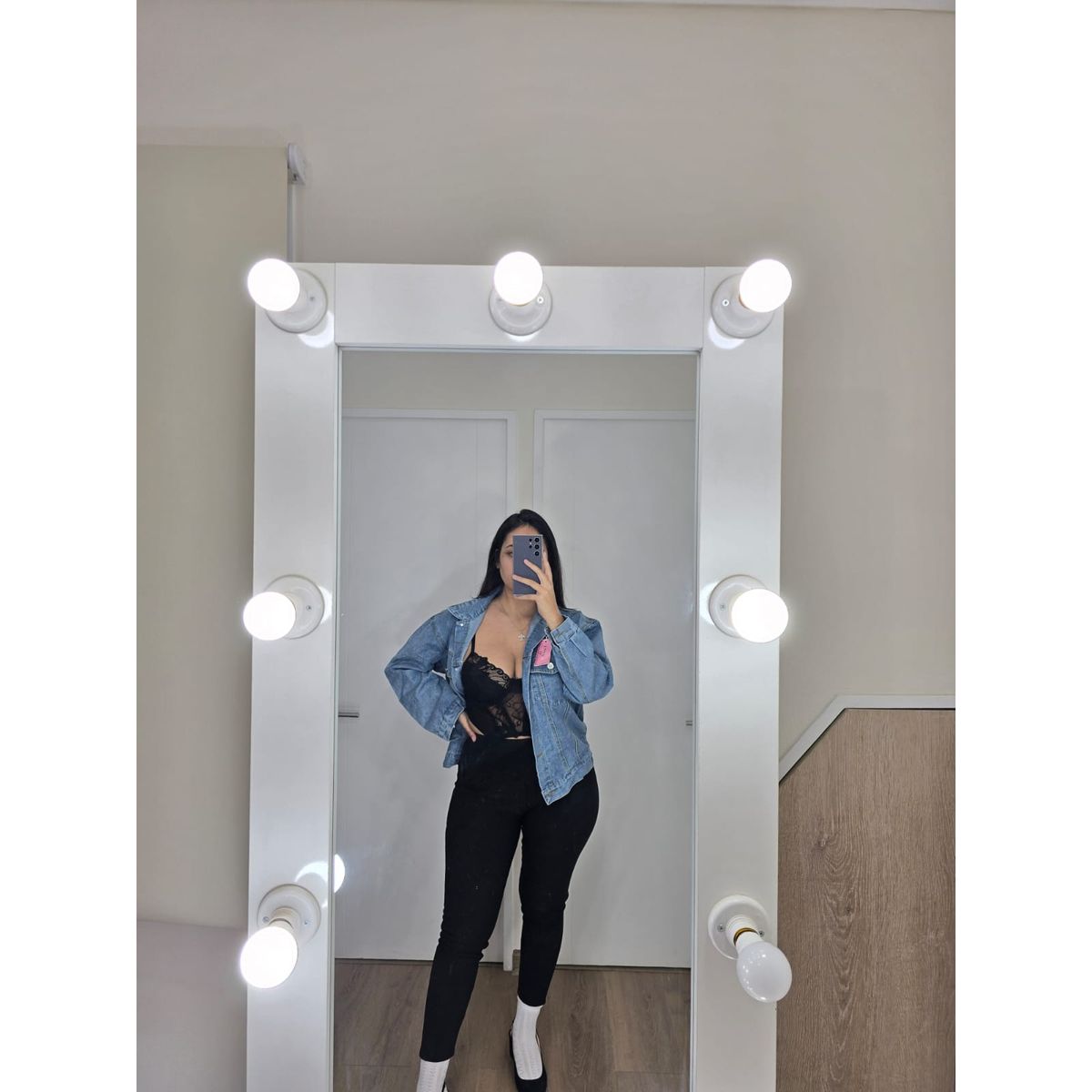 GENERICO - Chaqueta Denim Estilo Urbano Mujer Jean Mezclilla