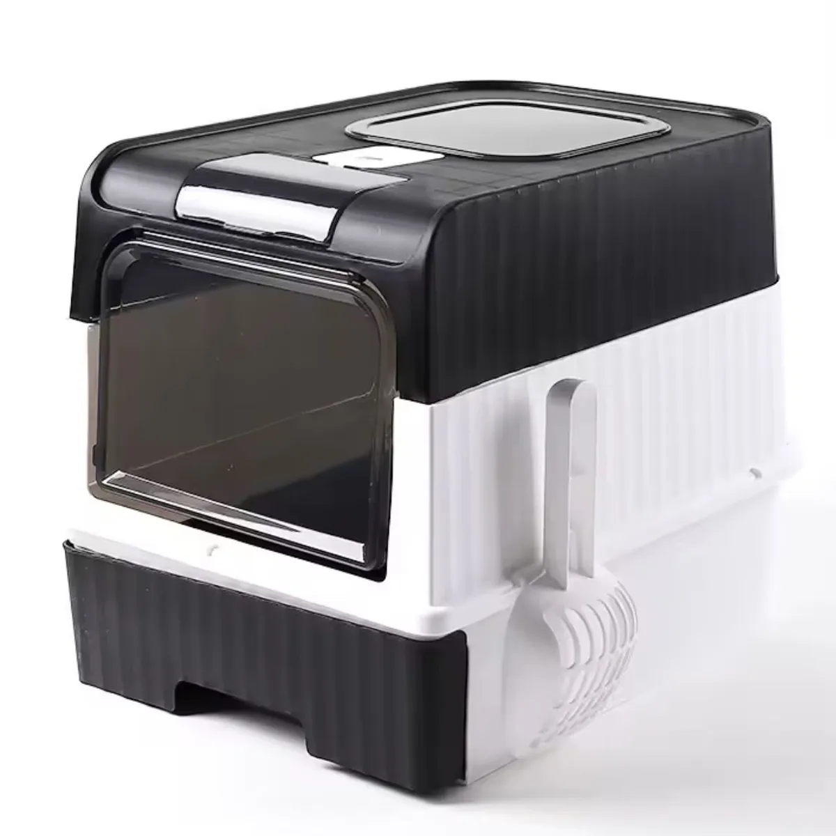 GENERICO - Areneros Para Gatos Bandeja Extraíble Cerrada Verde