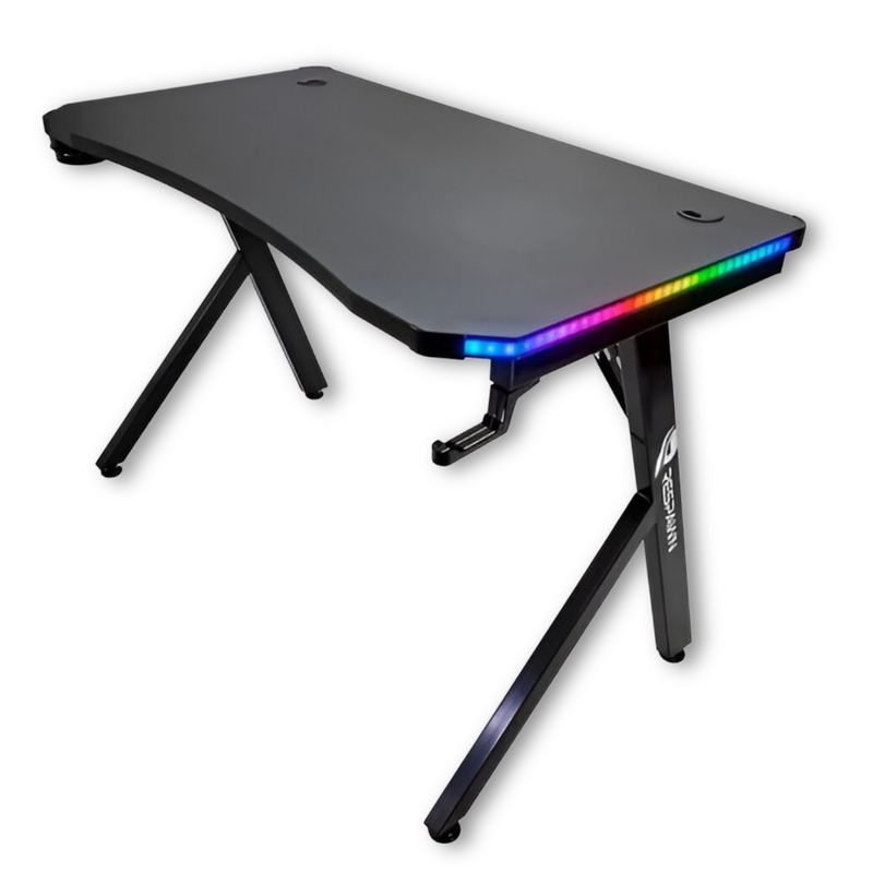 RESPAWN - Escritorio Gamer Respawn GT500 Full RGB + PAD XL + C. Remoto - Negro.