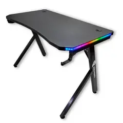 RESPAWN - Escritorio Gamer GT500 Full RGB + PAD XL + C. Remoto - Negro