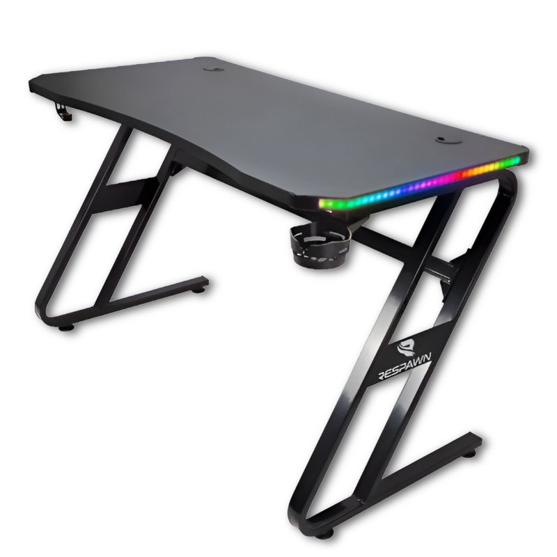RESPAWN - Escritorio Gamer Respawn GT100 Full RGB + PAD XL + C. Remoto - Negro
