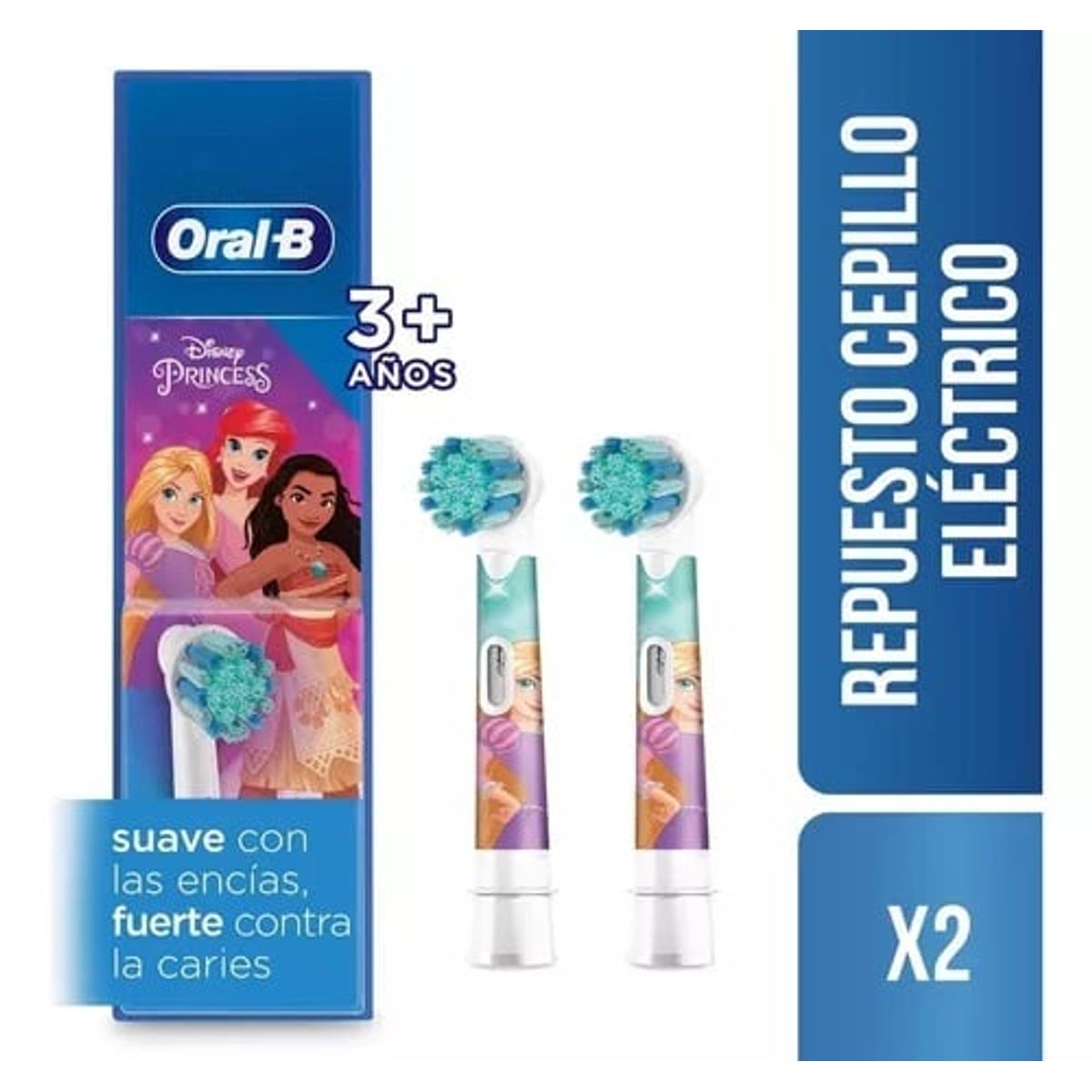 ORAL B - ORAL B REPUESTO CEPILLO ELECTRICO DISNEY PRINCESS X 2 UND
