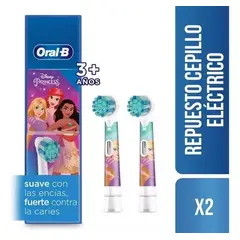 ORAL B - REPUESTO CEPILLO ELECTRICO DISNEY PRINCESS X 2 UND