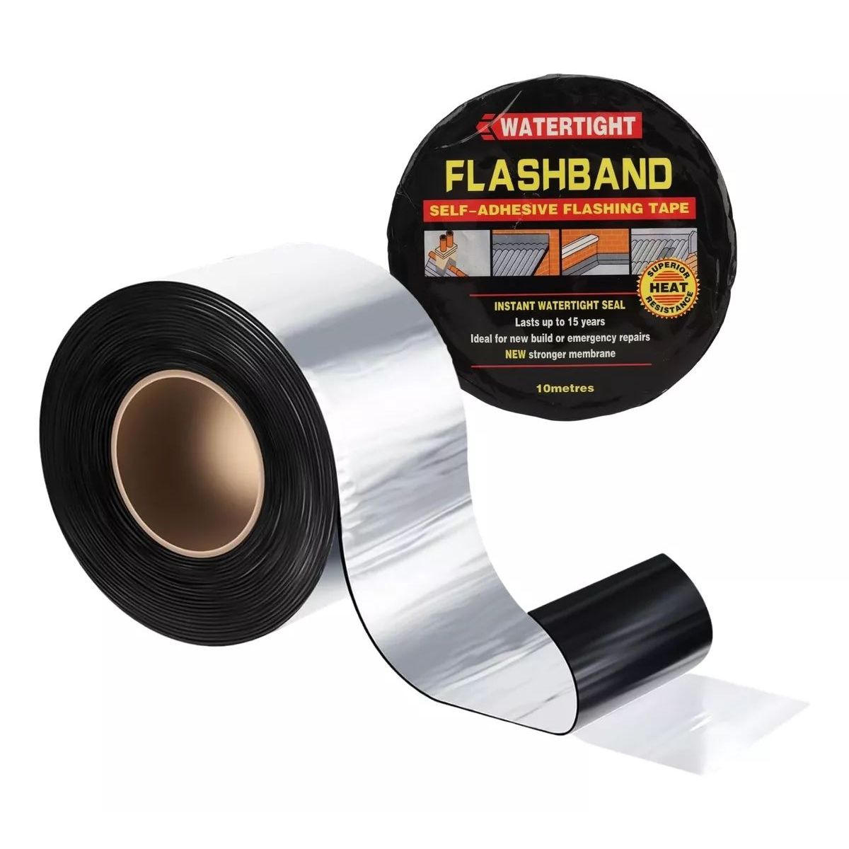 KUANGYE - Cinta Sellador Adhesivo Techo Gotera Impermeable 100mm X 10m