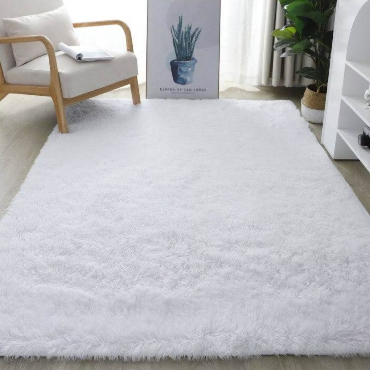 GENERICO - ALFOMBRA PELUDAS TIPO PELUCHE PARA LIVING