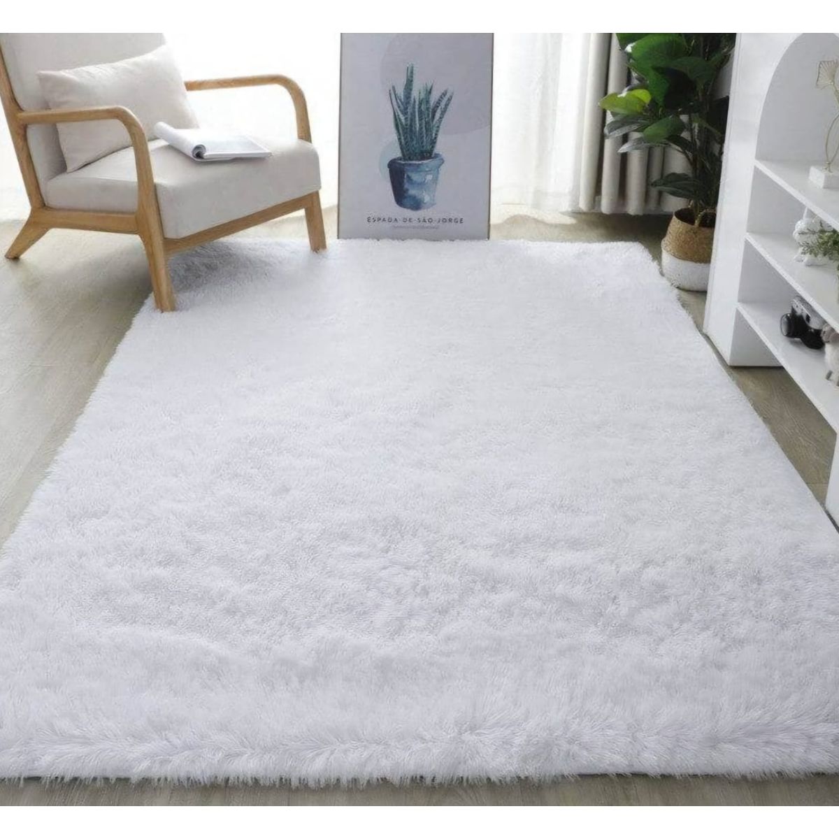 GENERICO - ALFOMBRA PELUDAS TIPO PELUCHE PARA LIVING