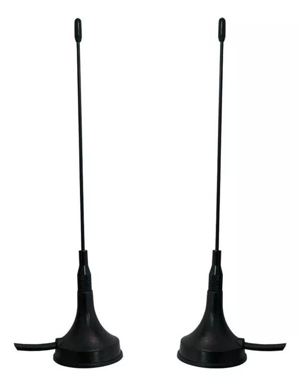 KUANGYE Pack X 2 Antena Hd Tv Digital Abierta Tvd Coaxial Con Iman