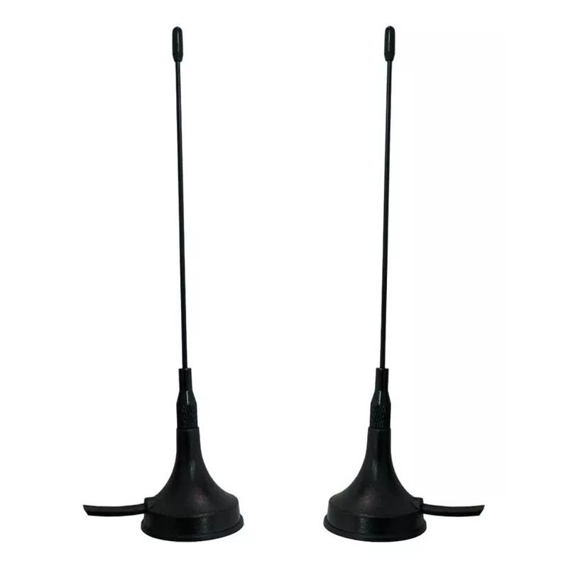KUANGYE - Pack X 2 Antena Hd Tv Digital Abierta Tvd Coaxial Con Iman