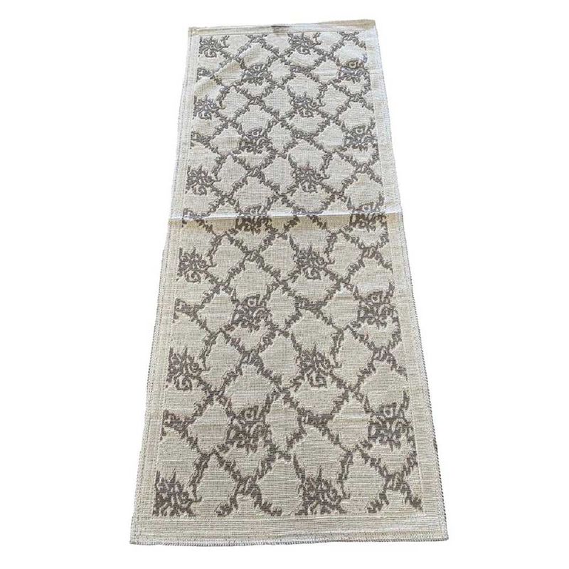 ZAGORA - ALFOMBRA ZAGORA FLORCRUDO 80X200  BLANCO