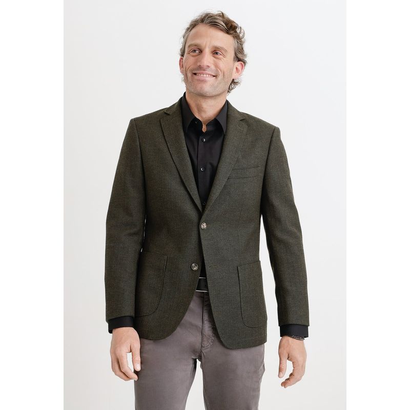 TRIAL - Chaqueta tejida Cooper verde