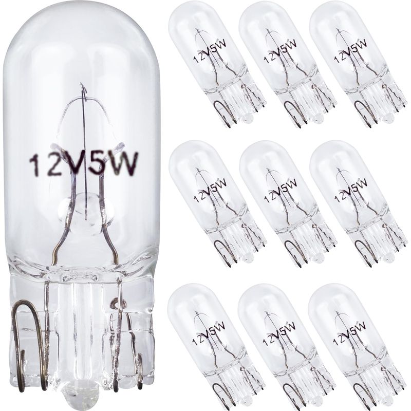 KUANGYE - 50 Pcs Ampolletas Luces Led T10 - Cola De Pescado 5w
