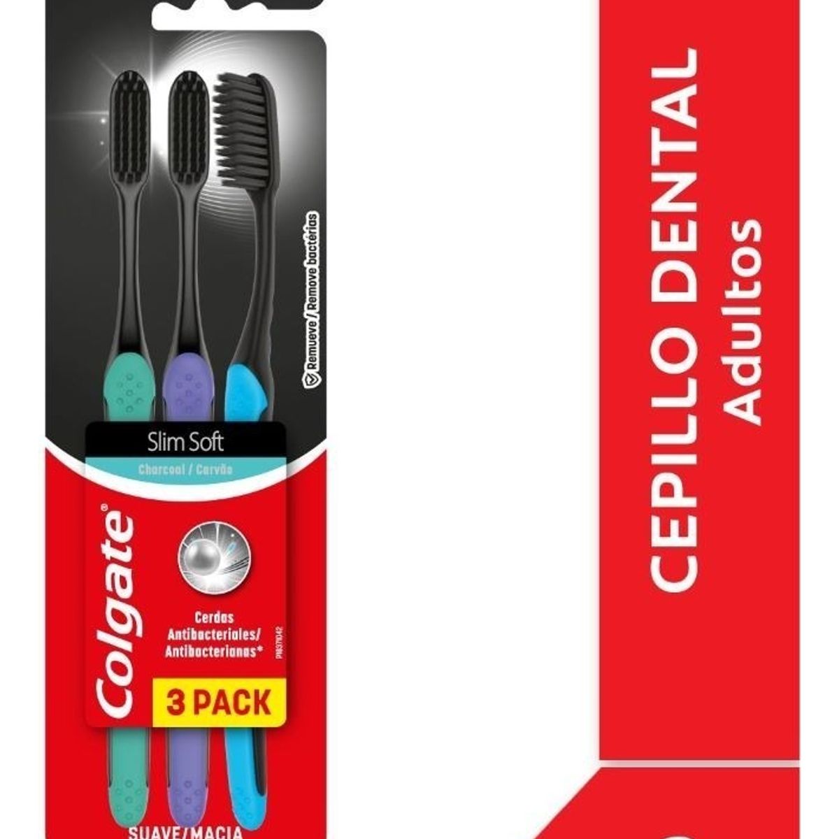 COLGATE - Cepillo Dental Colgate Slim Soft Black 3 Un
