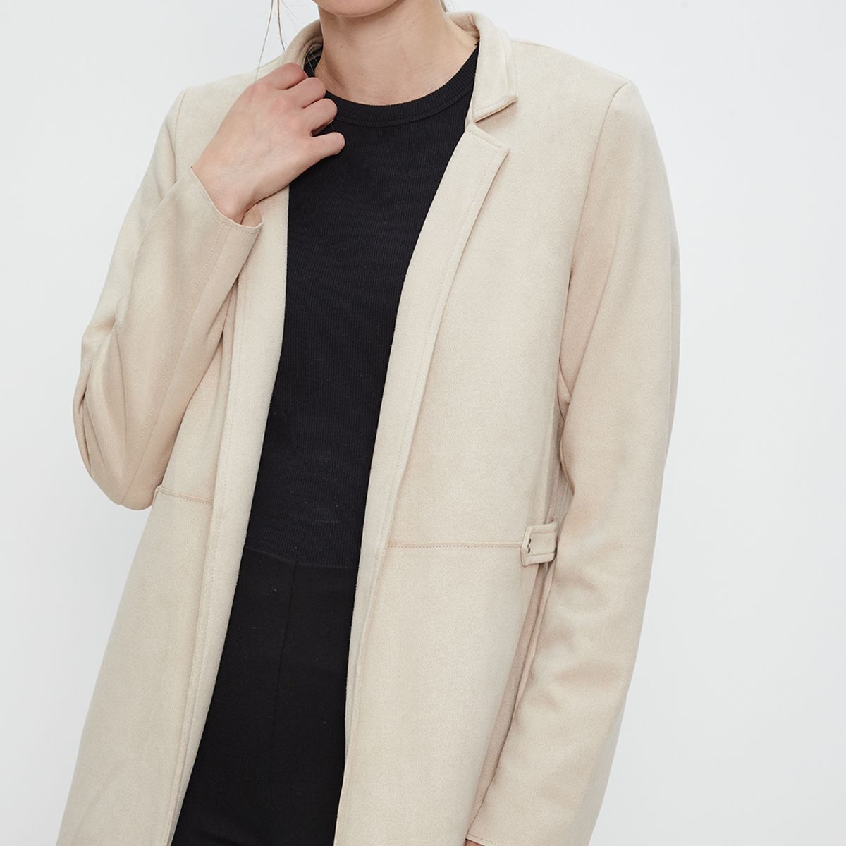 ASH - Tapado Abierto Beige Mujer Ash