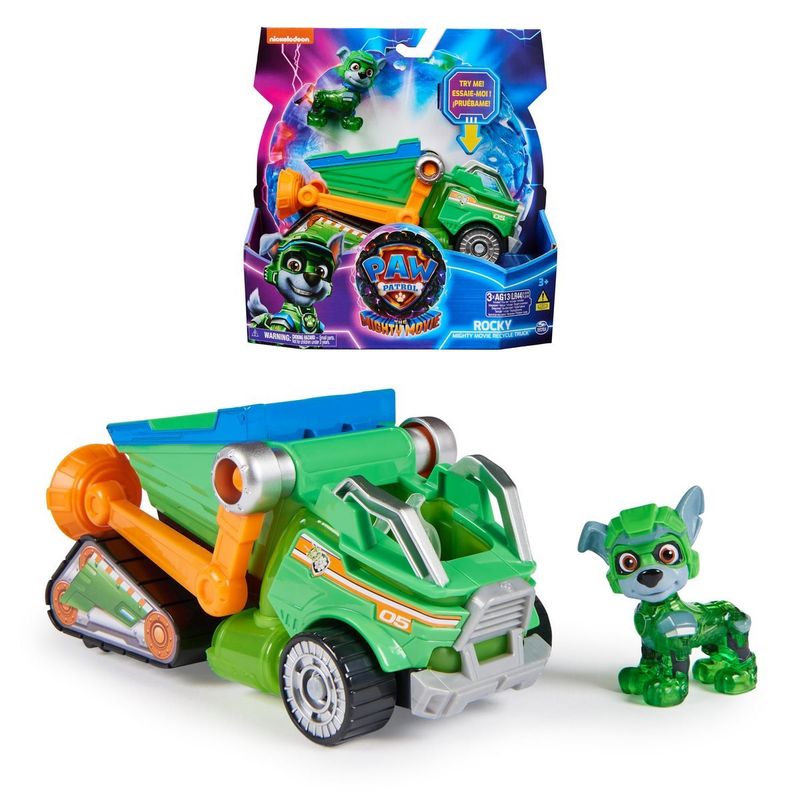 PAW PATROL - Paw Patrol Mighty Vehiculo Película - Rocky
