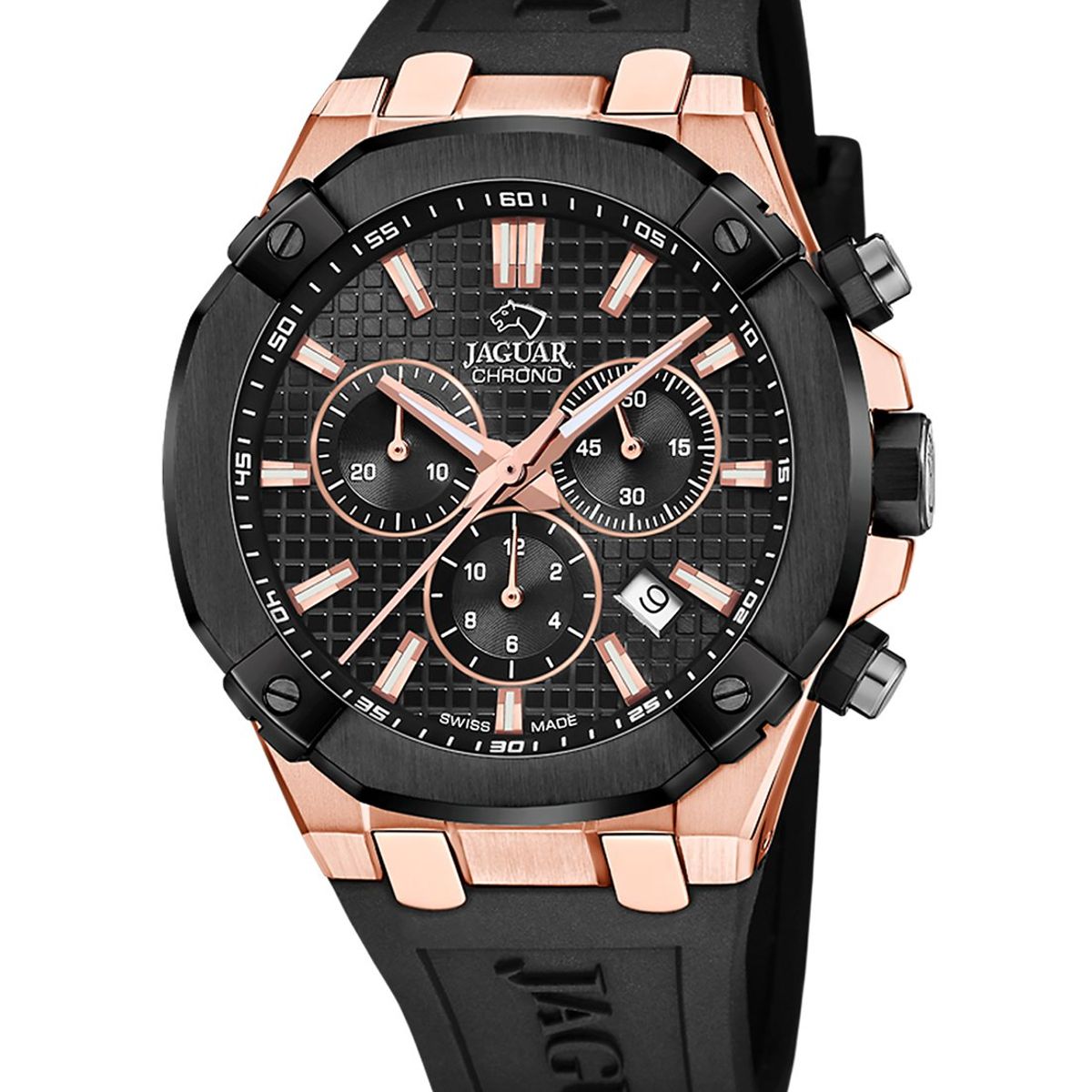 JAGUAR - Reloj J1015/1 Jaguar Swiss Negro Hombre Diplomatic